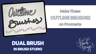 Procreate Brush | Outline Brush | Dual Brush | Combined Brushes in Procreate