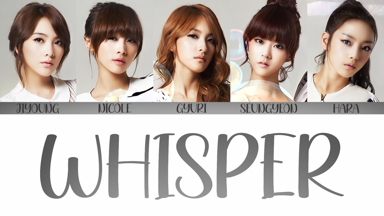 KARA - Whisper (Rom/Eng/Port Lyrics)