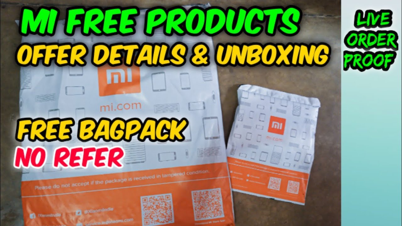 Mi free products | mi casual bagpack review |free products unboxing | free shopping | free products