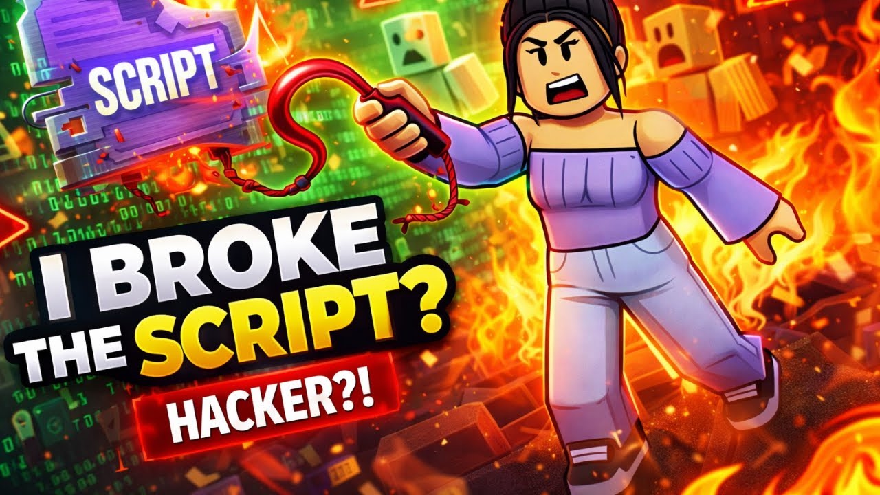 I BROKE THE SCRIPT... (Roblox Hacker Animation)