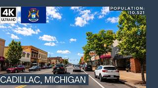 Driving Through Cadillac, Michigan 🚗 | Scenic Lakeside Drive & Downtown Tour in 4K