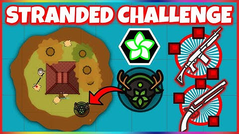 STRANDED ON WOOD KING ISLAND CHALLENE || INSANE || PRO SURVIV.IO GAMEPLAY