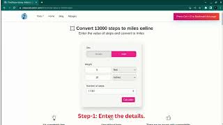 Convert 13000 steps to miles online