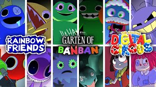 ALL Transformation of Rainbow Friends, Garten of banban and The amazing digital Circus 2023 COMP