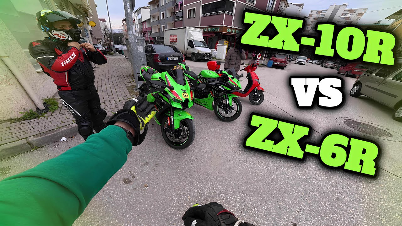 ZX10R İLE YARIŞTIM ! ZX6R İLE OTOBANDA EFSANEVİ GAZLAMA !