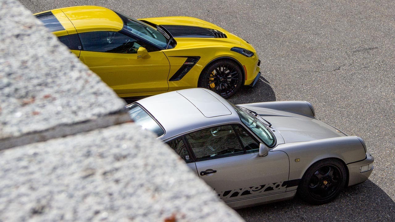 Porsche 964 - POV - with Corvette Z06 - Grimselpass