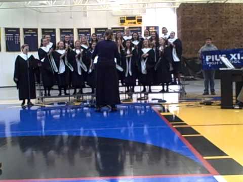 Pius XI ATC and Ladies in Waiting perform Hail Hol...