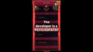 The developer is a PSYCHOPATH! Here is the evidence! | Life Simulator