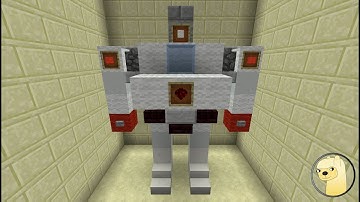 Minecraft - How To Build Transformers G1 Ratchet Robot Mode!