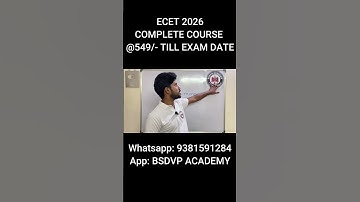 ECET 2026 COMPLETE COURSE @549/- TILL EXAM DATE