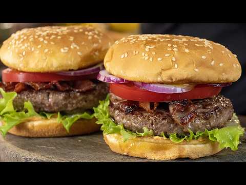 Видео: Рецепт Бургера. Сочная котлета из обычной говядины. Всё просто и вкусно