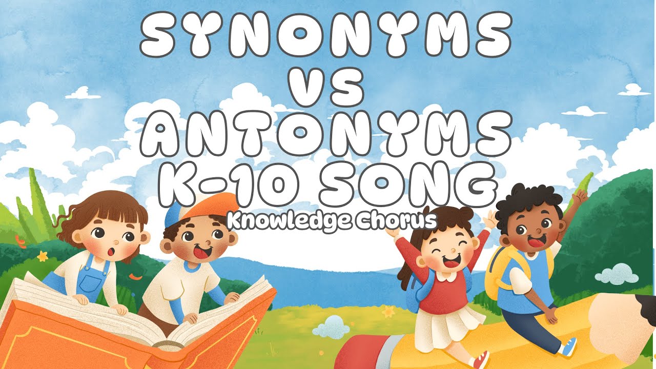Synonyms vs Antonyms Song | Similar vs Opposite Words | English Grammar | K-10