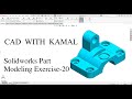 Solidworks Part Modelling Exercise 20 #cad #mechanical