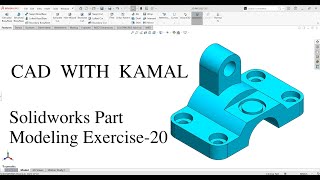 Solidworks Part Modelling Exercise 20 #cad #mechanical