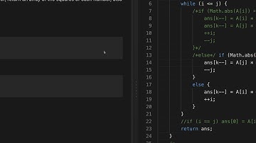 LeetCode 977 Squares Of A Sorted Array