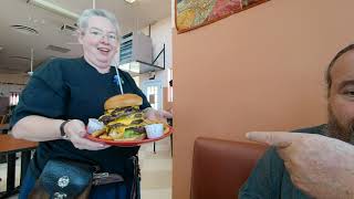 Burger Barn has the Buddha Burger! This thing is a beast! Five Harris Ranch Beef patties,........