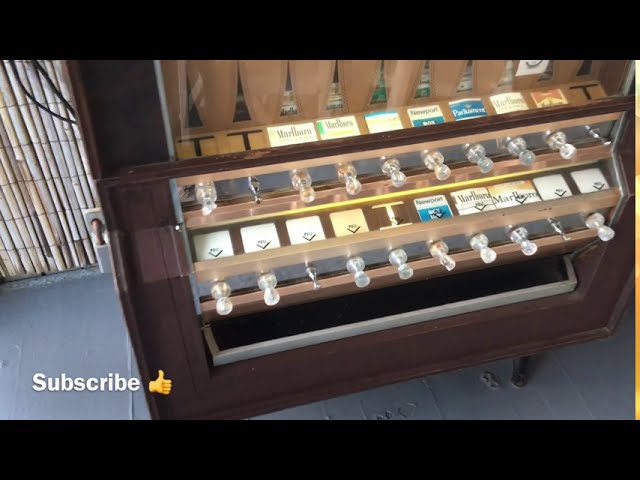 90's cigarette vending machine Vintage Cigarette Machine Fully Working Vending Cigarettes