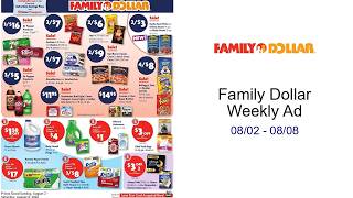 Family Dollar Weekly Ad 08/02 - 08/08