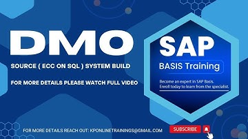CLASS 3 : DMO - Source (ECC on SQL)  System build