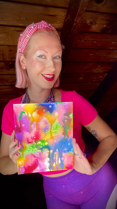 New Abstract Art I made this week 💖🌸💖☀️ #artist #midwestartists #artsy #myart #staycreative