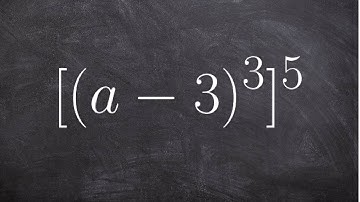 Applying the power rule of exponents to an expressions