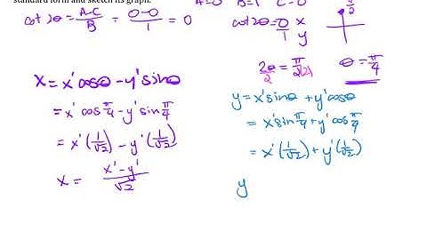 Ch 10 5 Day 1 Rotation of Conics Hyperbola Ex 1