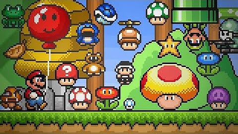SMBX 1.4.4 - My Custom GFX | New PowerUps GFX (SMB3: MODERN). HD