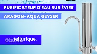 Purificateur d'eau sur evier Aragon-AQUA Geyser en inox