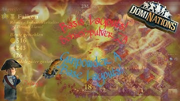 #145. DomiNations - 1. Ressource protection Base layout Gunpowder Age