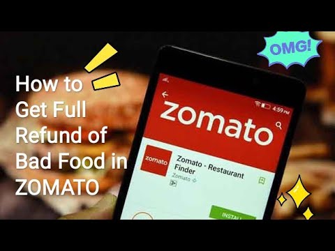#Zomato How to get full refund of bad food receive in zomato #refund