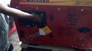 Genset Silent 10 kva 1 phase MATSUKO