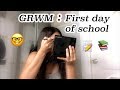 GRWM: FIRST DAY OF SCHOOL + MINI VLOG!! (SOPHOMORE YEAR)