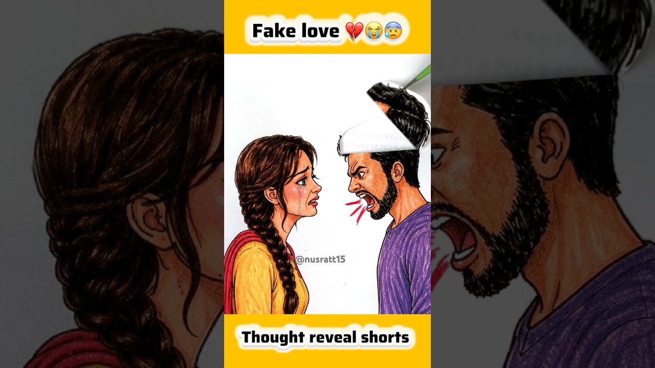 Fake Love part 2💔😭😰#art #shorts