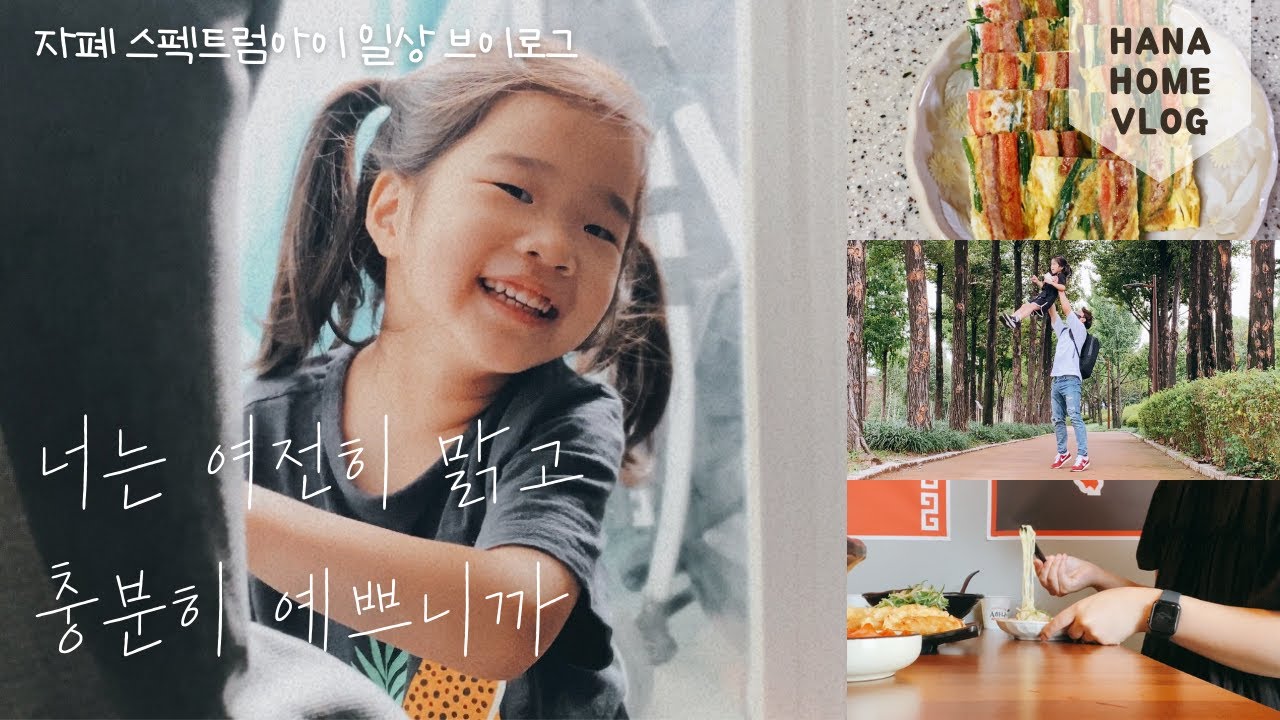일상 브이로그 🐥 자폐스펙트럼 장애결정서 받은 날 / 삼색꼬치전 / 아빠랑 하나랑 산책 / 엄마의 자유시간 / 일상의 조각들