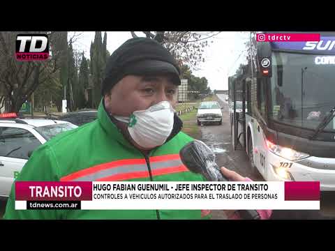 HUGO FABIAN GUENUMIL   CONTROLES A VEHICULOS AUTORIZADOS PARA EL TRASLADO DE PERSONAS 24 07 20