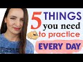 155. 5 things to DO every day to improve your Russian communication, speaking & listening skills