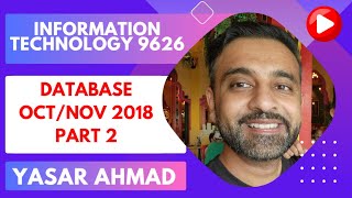 Information Technology 9626 Databases Oct Nov 2018 Part 2