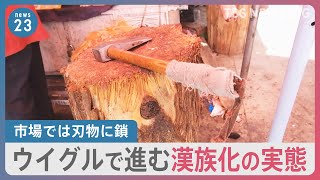 失われる宗教、言葉、尊厳… 記者が見たウイグルで進む「漢族化」の実態  市場の刃物は鎖で繋がれ民家の玄関にはQRコードが…そのワケは？【NEWS23】