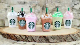 Kawaii Cute Toy Mini Model 1:12/1:6 Starbucks coffee cup frappuccino