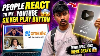 Flexing My YouTube Silver Play Button to Strangers on Monkey App 😎| @ubaidRazaattari2 🫡 #monkeyapp