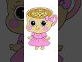 Italian Brainrot - Baby Ballerina Cappuccina #shorts #italianbrainrot #coloring #drawing