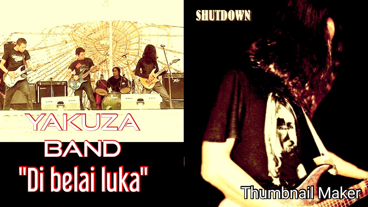 Band indie Bandung "Di belai luka" ( YAKUZA band )