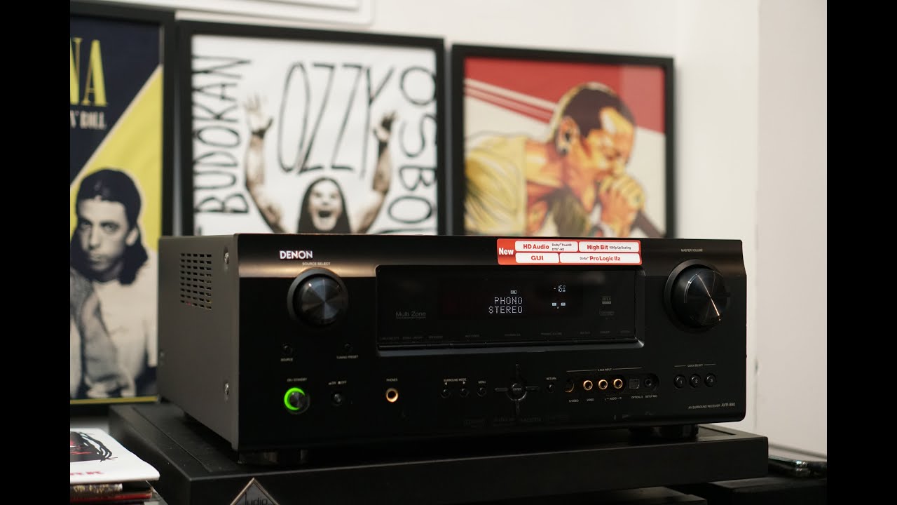 Denon AVR890 Amplifier & Receiver 7.1 channel with Phono YouTube