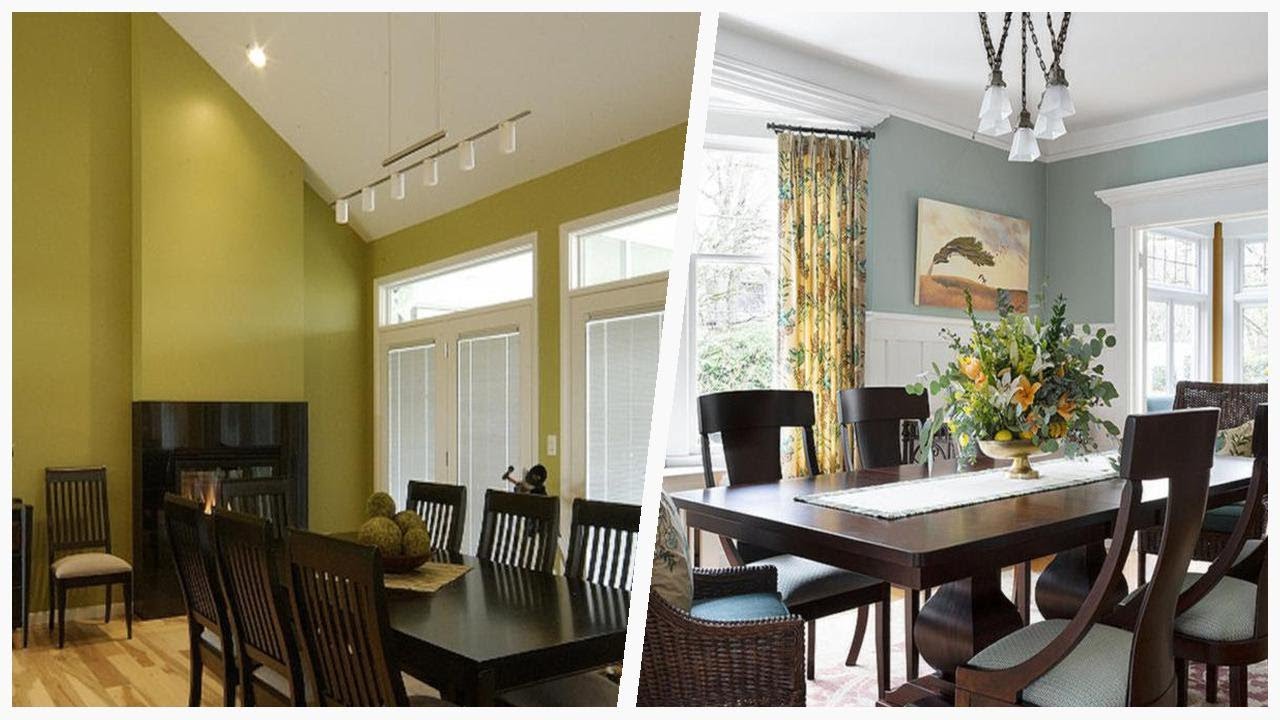 Picture Idea: 75 Dining Room With Green Walls And A Tile Fireplace