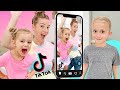 Mom teaches ivy a tiktok dance