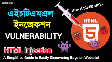 Identify HTML Injection Vulnerability | Tek Bichar