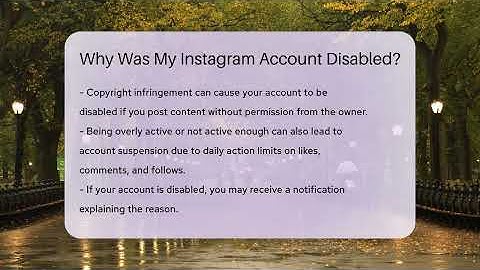 Why Was My Instagram Account Disabled? - Everyday-Networking