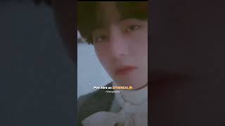 he's so ethereal to be handled😭 #shorts #v #bts #ethereal