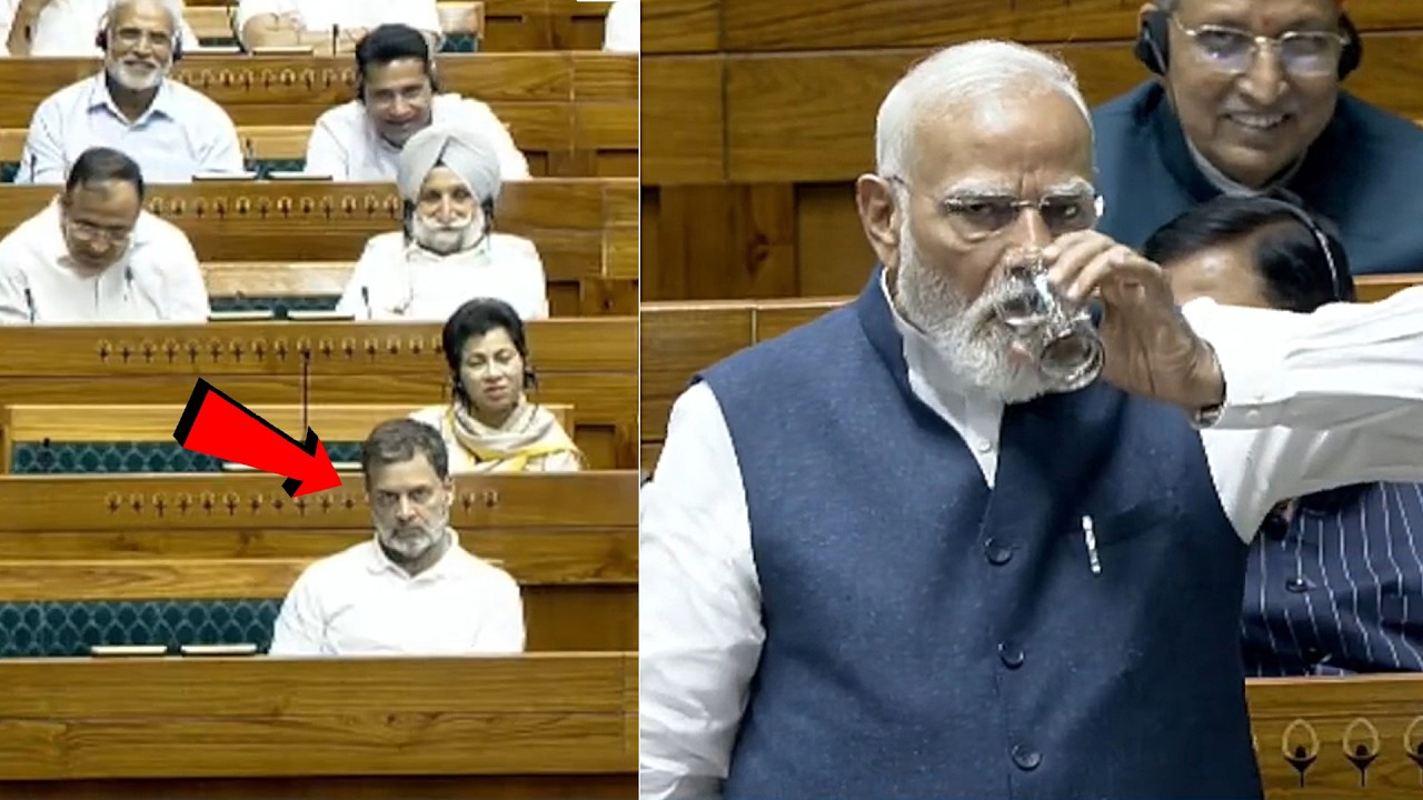 Rahul Gandhi Reaction to PM Modi Speech In Lok Sabha | BJP vs Congress ...