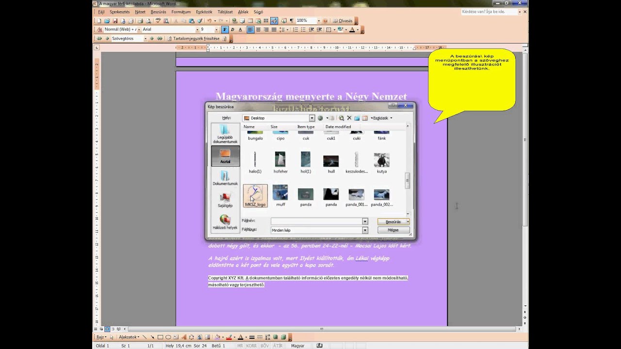 Microsoft Office Word 2003 bemutatása - YouTube